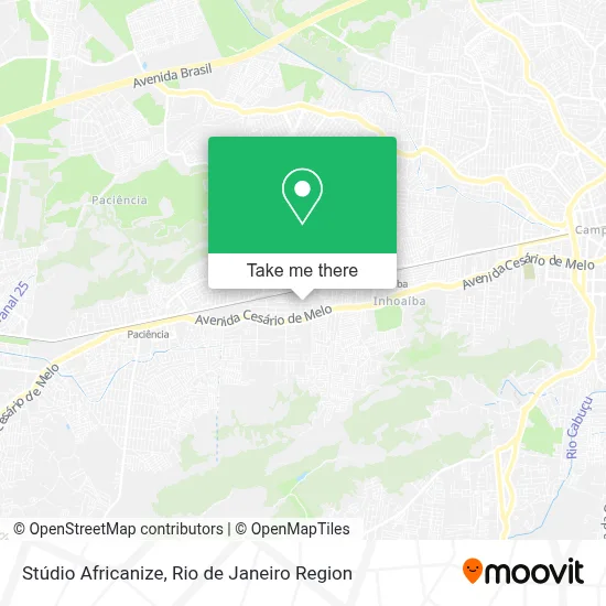Stúdio Africanize map