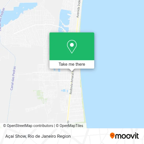 Açaí Show map