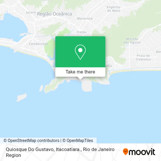 Quiosque Do Gustavo, Itacoatiara. map
