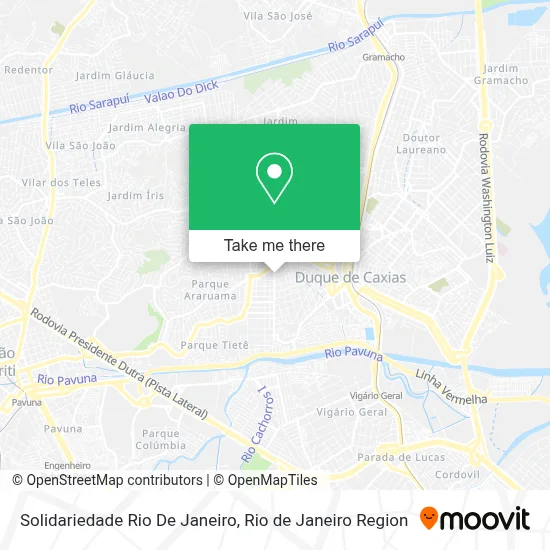 Solidariedade Rio De Janeiro map
