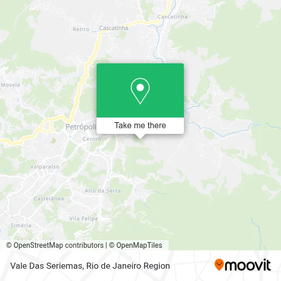 Vale Das Seriemas map