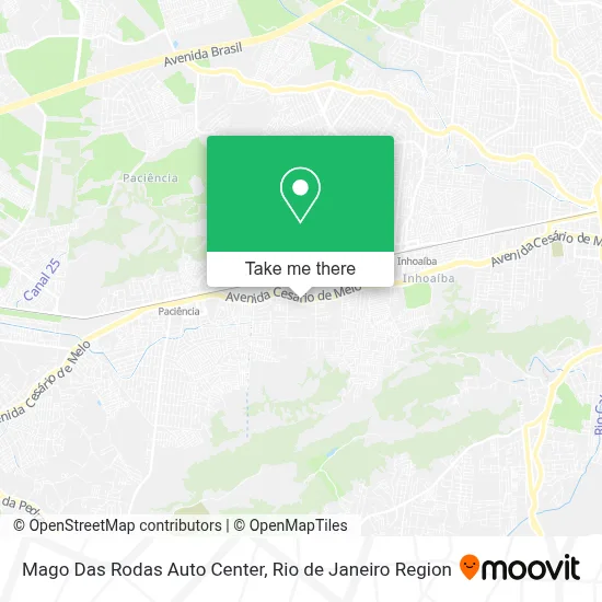 Mago Das Rodas Auto Center map