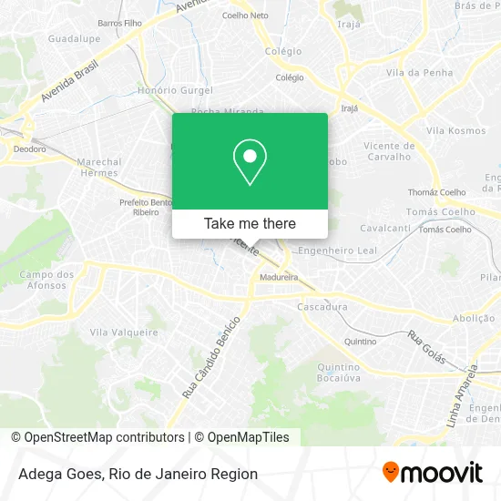 Adega Goes map