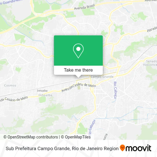 Sub Prefeitura Campo Grande map