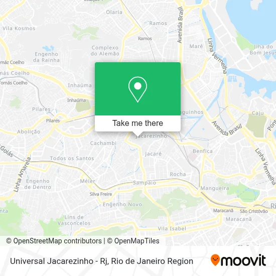 Universal Jacarezinho - Rj map