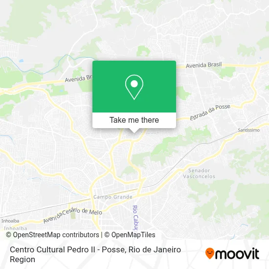 Centro Cultural Pedro II - Posse map
