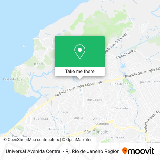 Universal Avenida Central - Rj map