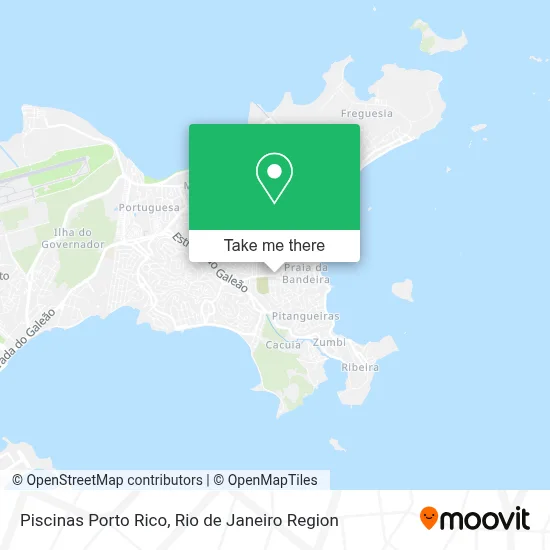 Piscinas Porto Rico map