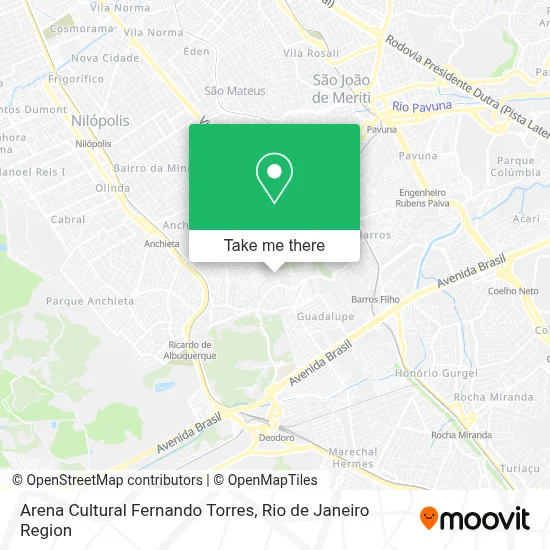 Arena Cultural Fernando Torres map