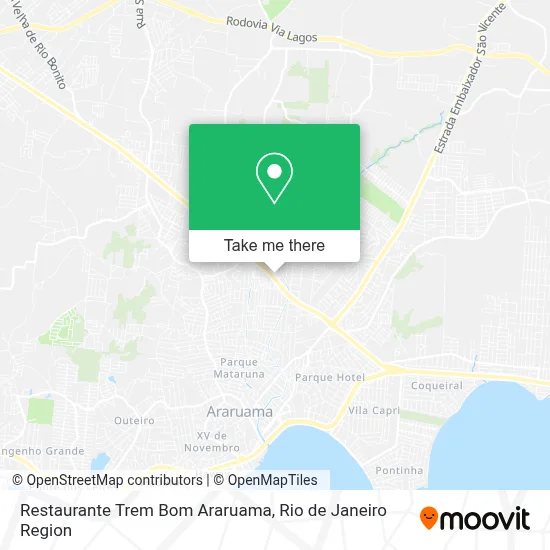 Restaurante Trem Bom Araruama map