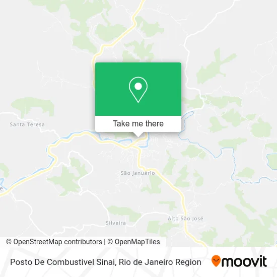 Posto De Combustivel Sinai map