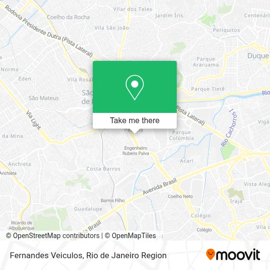Fernandes Veiculos map