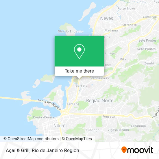 Açaí & Grill map