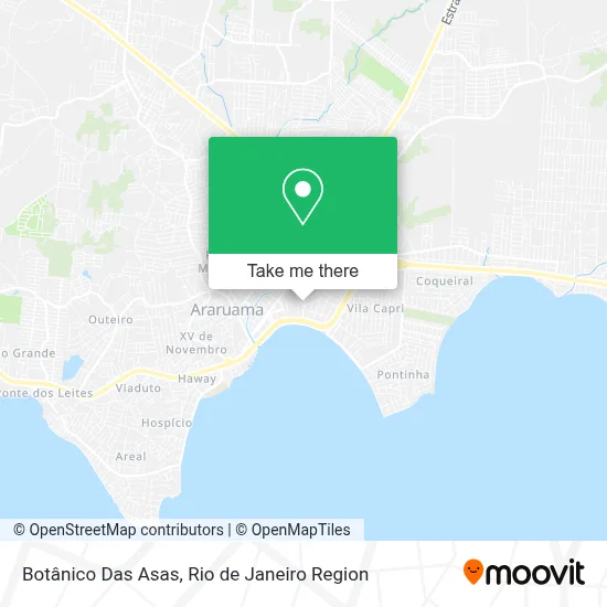 Botânico Das Asas map