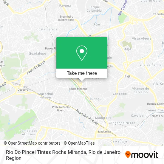Rio Do Pincel Tintas Rocha Miranda map