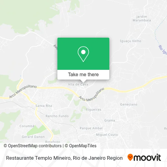 Restaurante Templo Mineiro map