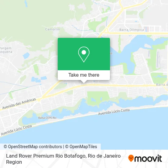 Land Rover Premium Rio Botafogo map