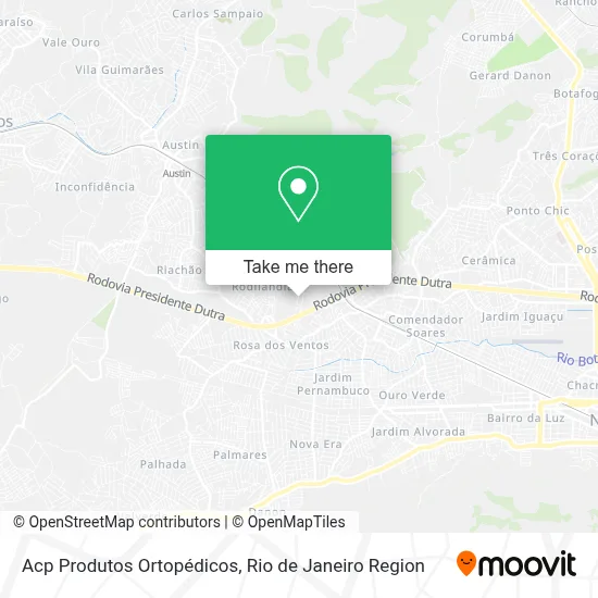 Acp Produtos Ortopédicos map