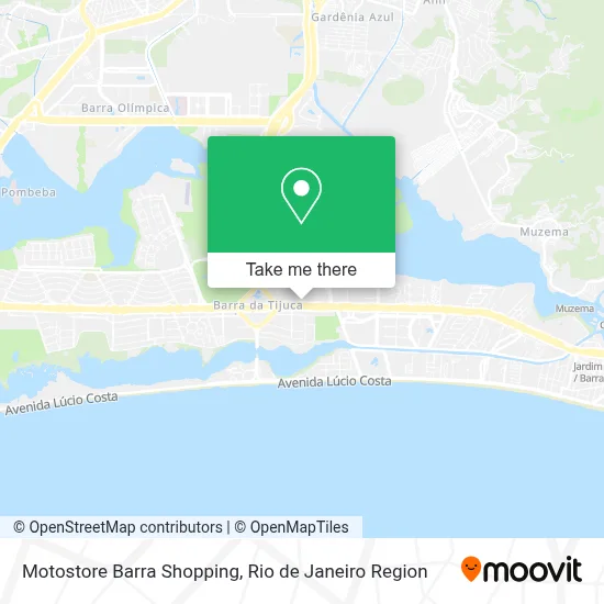 Motostore Barra Shopping map