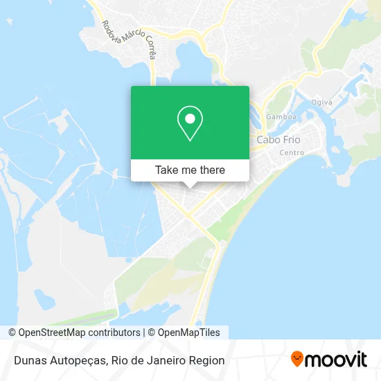 Dunas Autopeças map