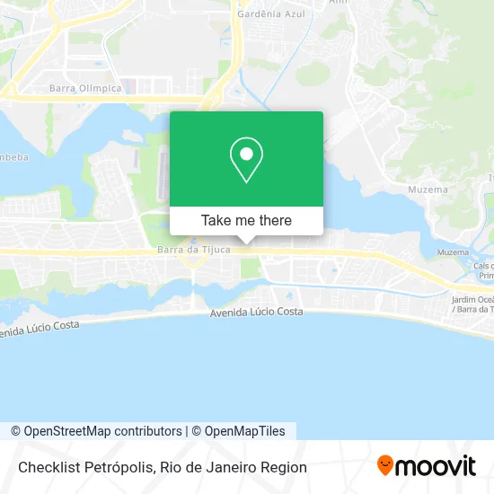 Checklist Petrópolis map