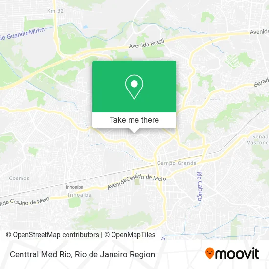 Centtral Med Rio map
