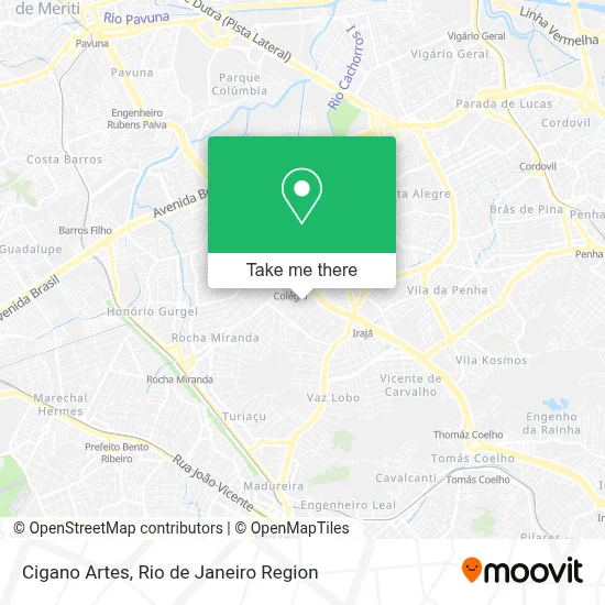Cigano Artes map