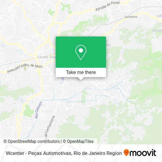 Wcenter - Peças Automotivas map