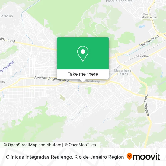 Clínicas Integradas Realengo map