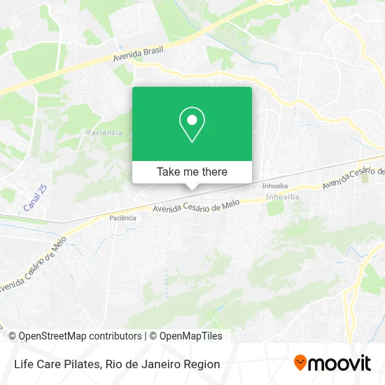 Life Care Pilates map