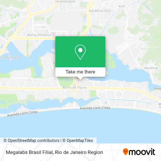 Megalabs Brasil Filial map