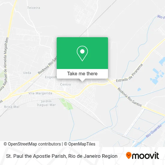 St. Paul the Apostle Parish map