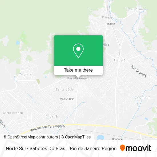 Norte Sul - Sabores Do Brasil map