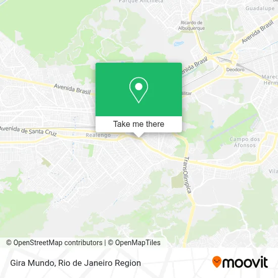 Gira Mundo map