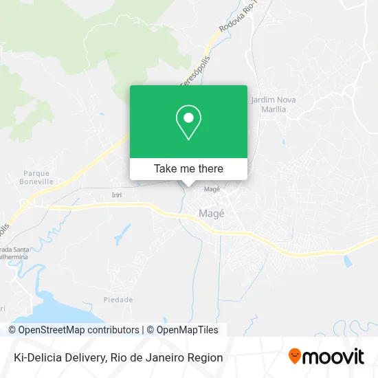 Ki-Delicia Delivery map