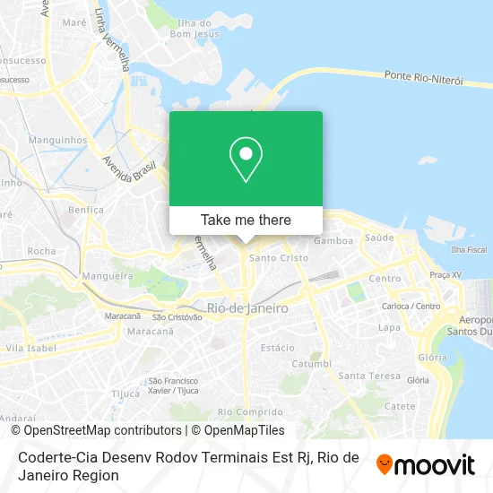 Coderte-Cia Desenv Rodov Terminais Est Rj map