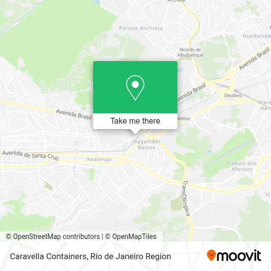 Caravella Containers map