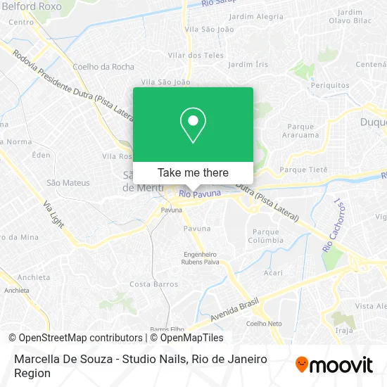 Marcella De Souza - Studio Nails map