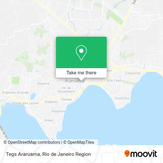 Tegs Araruama map