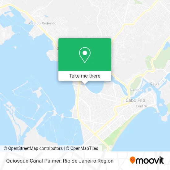 Quiosque Canal Palmer map