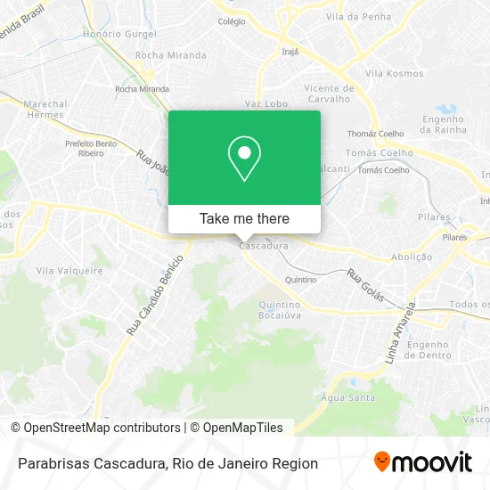Parabrisas Cascadura map