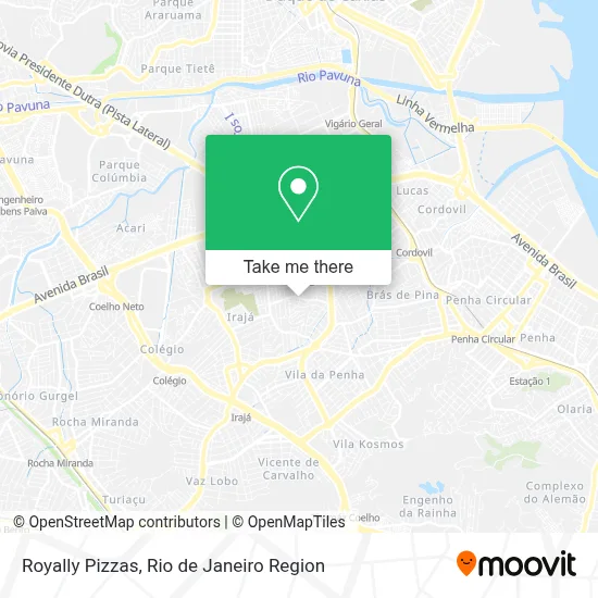 Royally Pizzas map