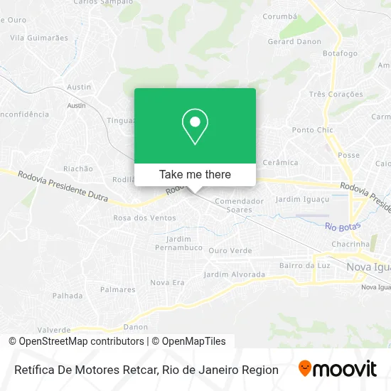 Retífica De Motores Retcar map