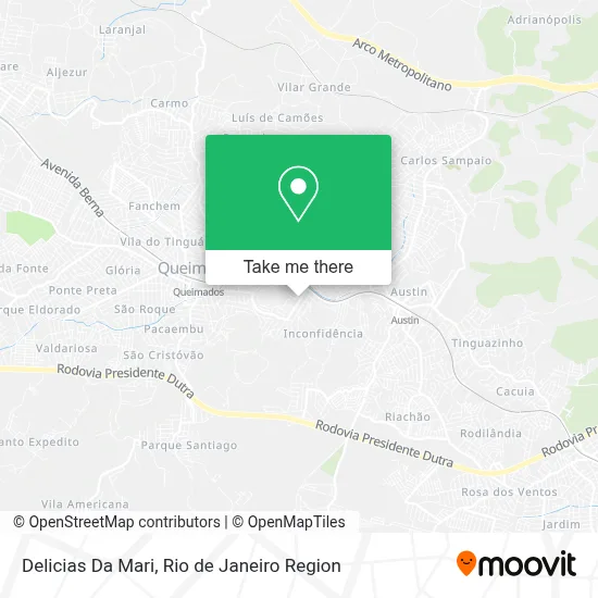 Delicias Da Mari map