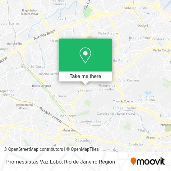 Promessistas Vaz Lobo map