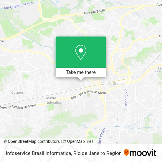 Infoservice Brasil Informática map