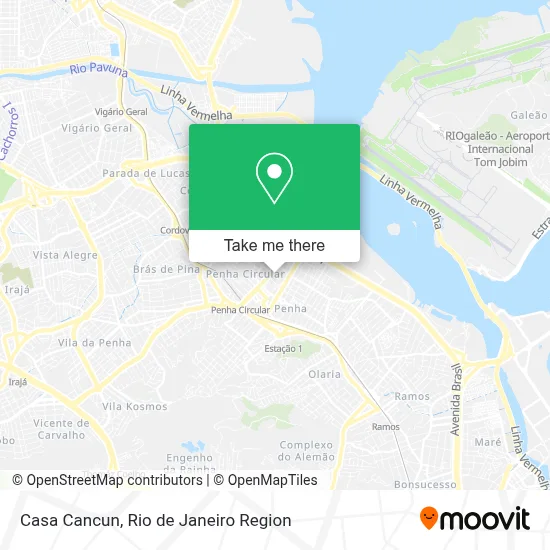 Casa Cancun map