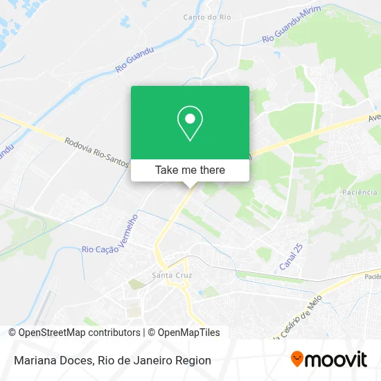 Mariana Doces map