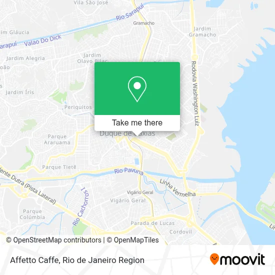 Affetto Caffe map