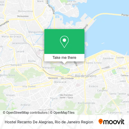 Hostel Recanto De Alegrias map
